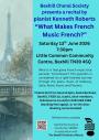Recital by Kenneth Roberts: What Makes French Music 'French?' Recital by Kenneth Roberts: What Makes French Music 'French?'